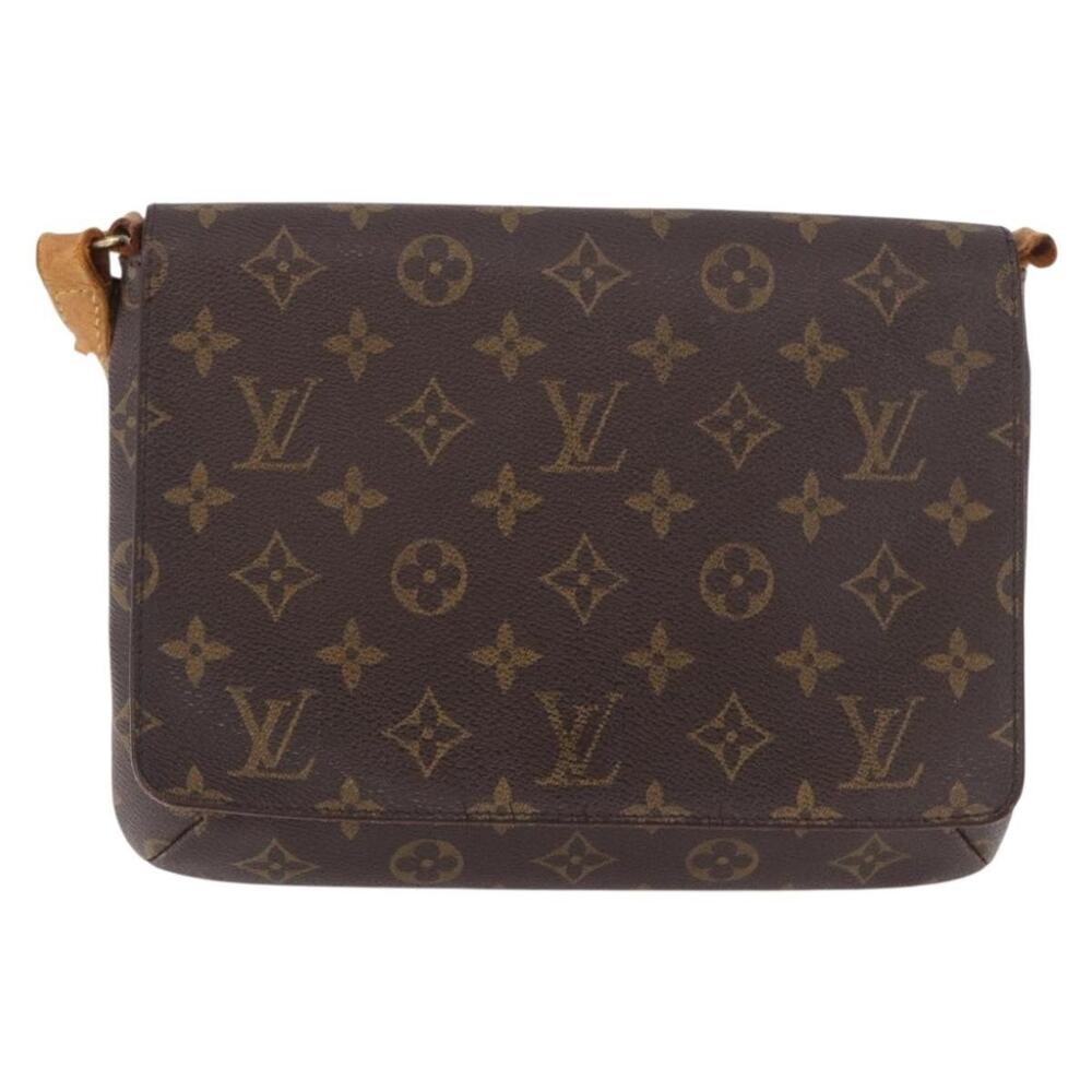 Louis Vuitton Monogram Musette Tango Short Strap Shoulder Bag Brown